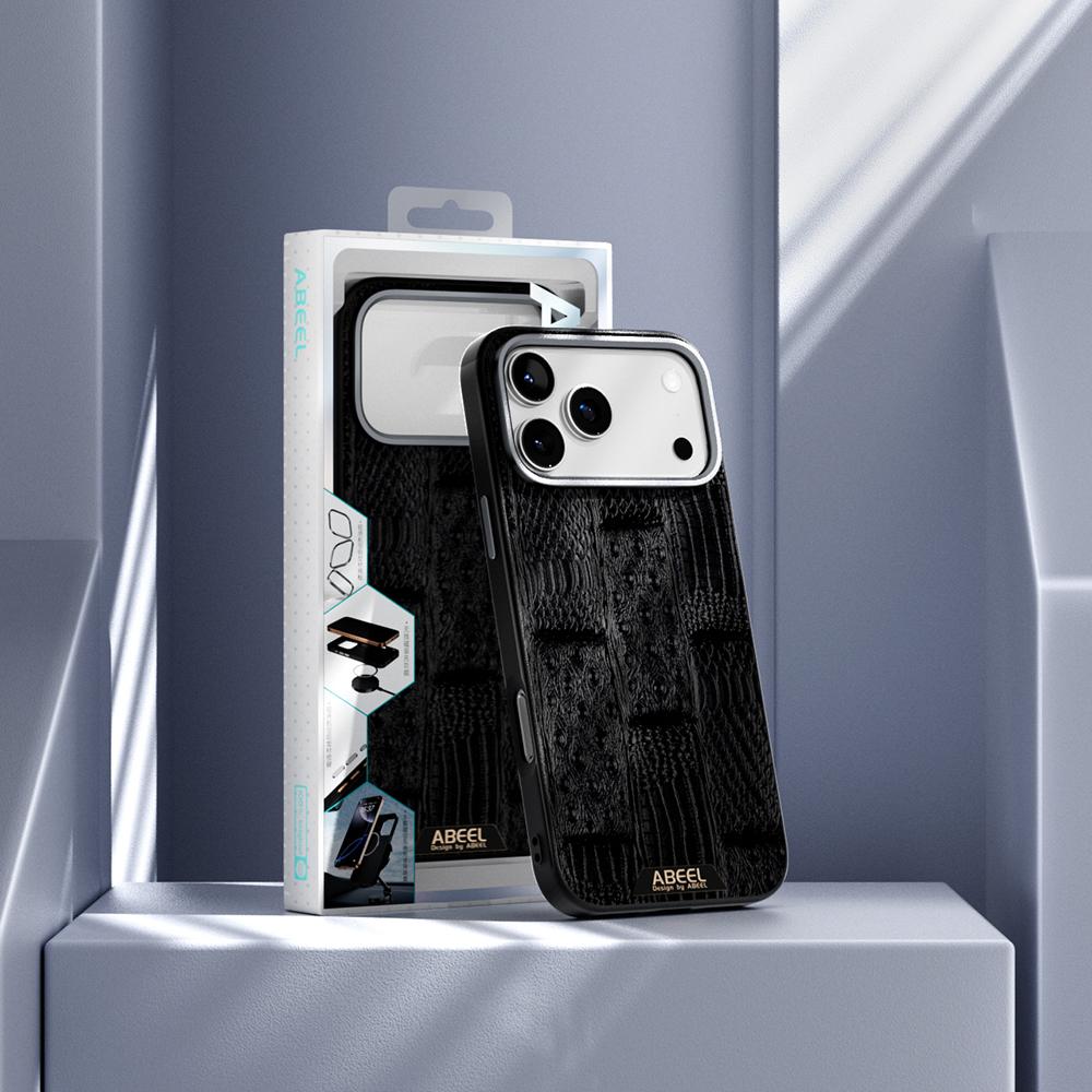 ABEEL For iPhone 17 Pro Max Case Compatible with MagSafe Beast Texture Micro-Embossing Back Cover