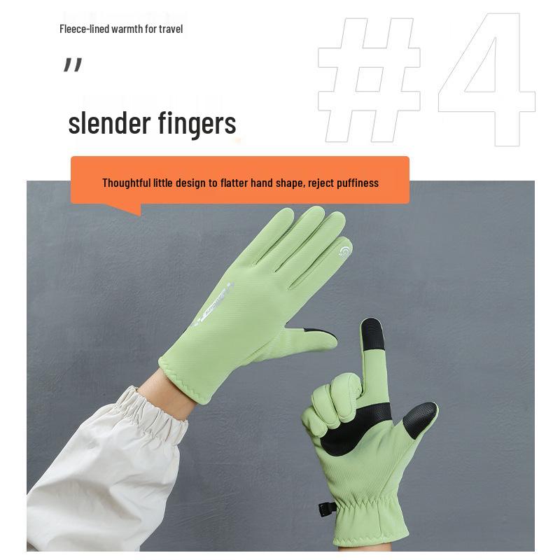 Unisex Waterproof Windproof Touchscreen Winter Gloves for Cycling, Driving, and Riding - Warm Velvet Lining for Cold Weather
