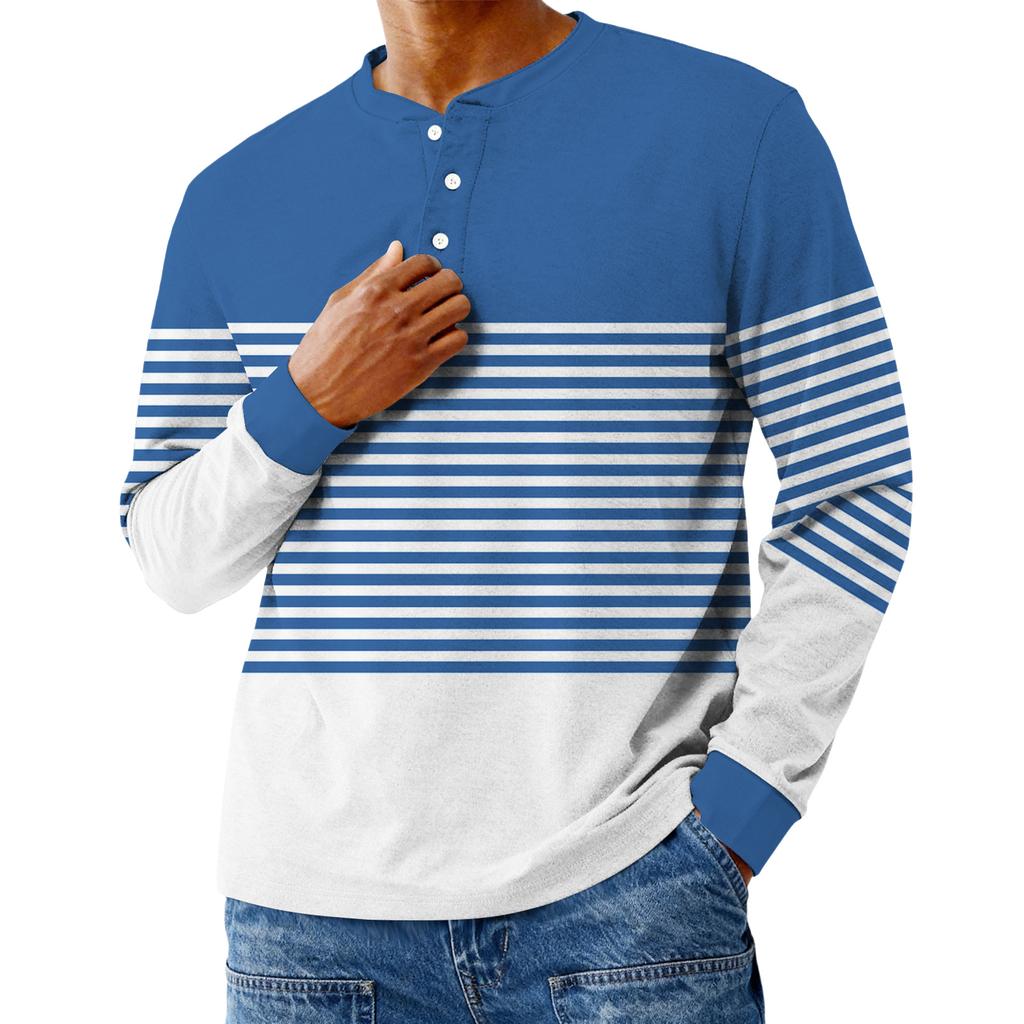 Men's Casual Oversized Button-Down Shirt With Long Sleeves