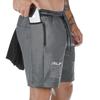 Pantaloni scurți de alergare și fitness respirabili, cu croială slim fit, la modă, de la Muscle Brothers