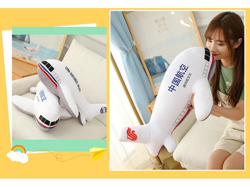 Plush Airplane Model Pillow for Kids - Children's Day Gift