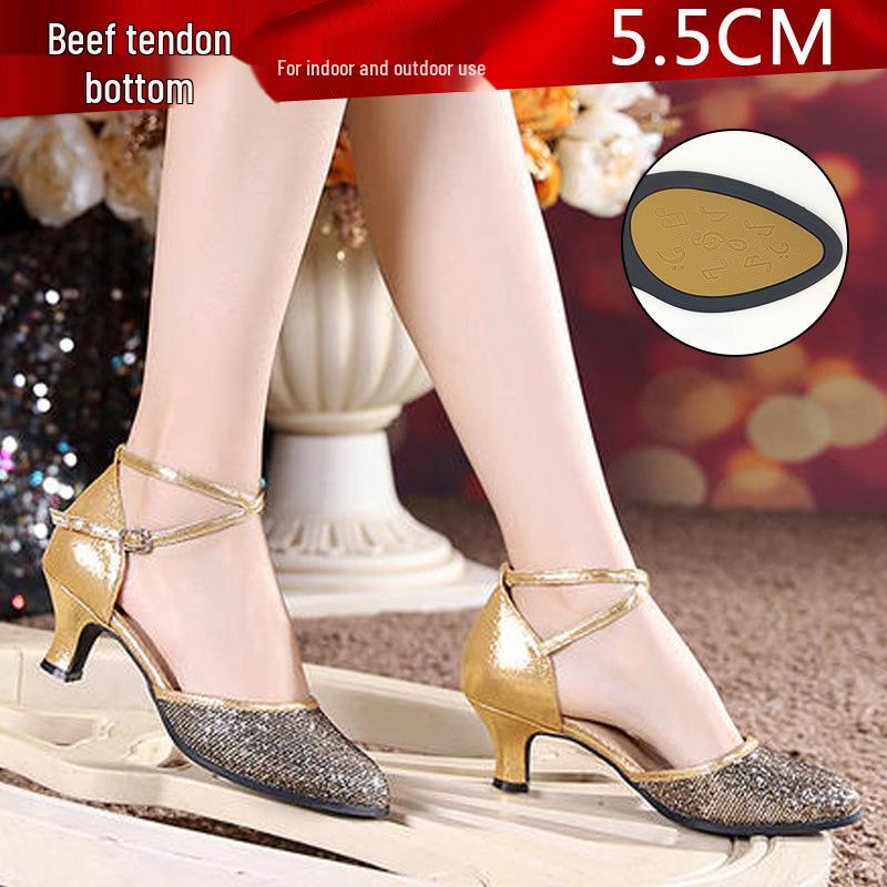 Женские туфли для латиноамериканских бальных танцев на мягкой подошве