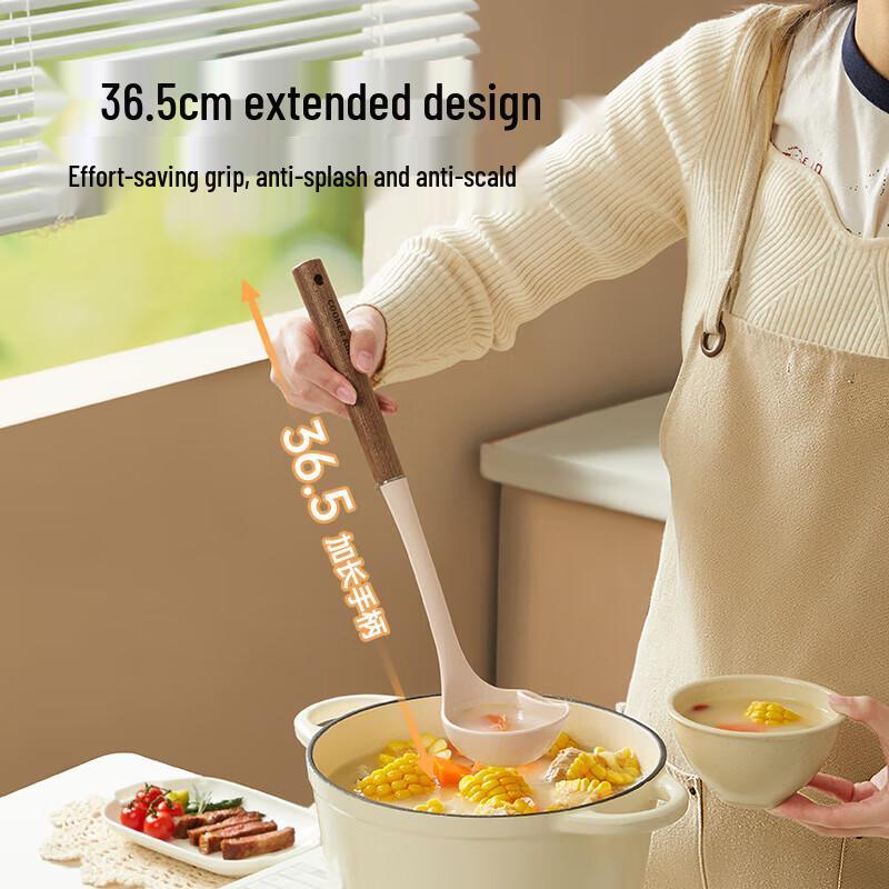 Chuidahuang Meow Meow Antibacterial Silicone Soup Ladle