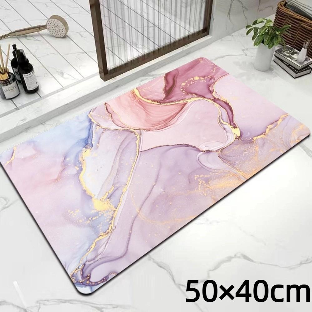 Quick Dry Kitchen Drain Mat Gilded Marble Absorbent Floor Mat New Tableware Countertop Mat