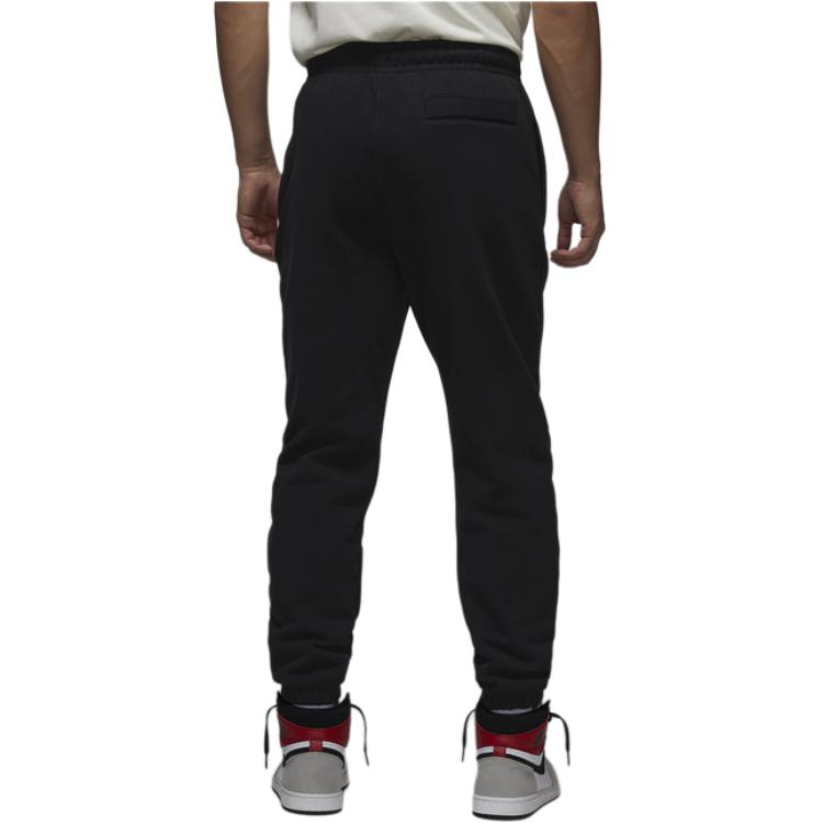 Jordan Flight Fleece Stylish Comfortable Drawstring Cuffed Casual Pants Men Bottoms Black FV7252-010