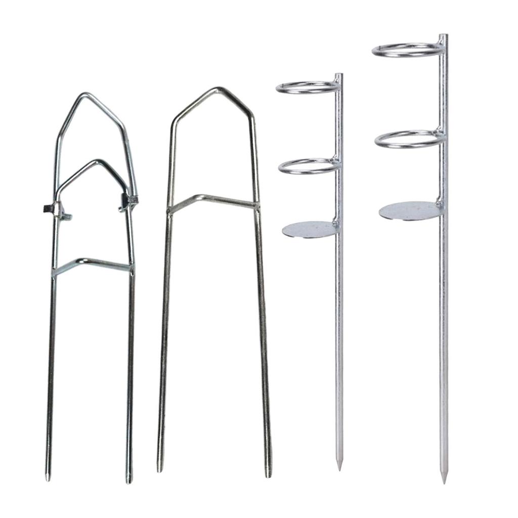 Fishing Pole Holder Ground Stand Rod Rack Universal Pole Holder Stand
