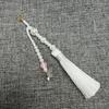 Faux Pearl Tassel Bag Charm With Retro Silver Butterfly Pendant Suitable For Handbags Backpacks Keys Hanfu Decoration