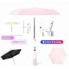 AnberKK Memory Foam Folding Automatic UV Heat Suitable for Men and Compact and Sun Windproof and Light Pink with White Rim Umbrella,