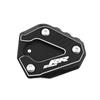For S1000RR S1000 RR S 1000 RR 2019-2022 2023 Motorcycle Kickstand Side Stand Expansion Extension Pad s1000 rr Accessories (Black)