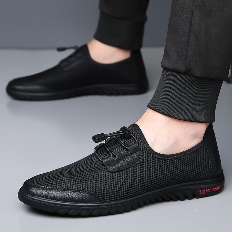 Men's Breathable Mesh Slip-On Shoes - 2026 Summer Lightweight Casual Driving Shoes with Soft Soles