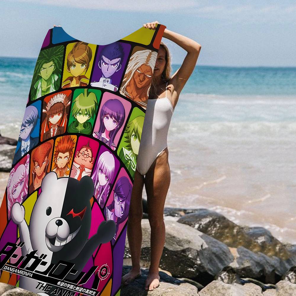Classic Anime D-Danganronpa Microfiber Beach Towel Absorbent Quick dry Soft Yoga Swimming Resort Mountain Climbing Towel