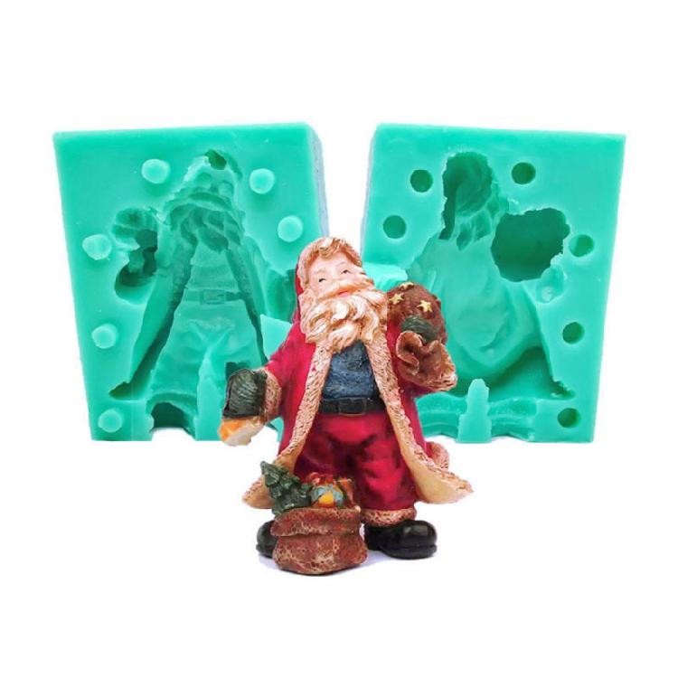 Silicone Cake Decorating Candle Mold Chocolate Candy Baking Molds for Xmas Party Home Decoration Handmade Gift Craft DIY