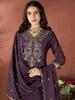 Women Designer Purple Kurti Salwar Suit Indian Bollywood Kurta Pant Dupatta Set Dress
