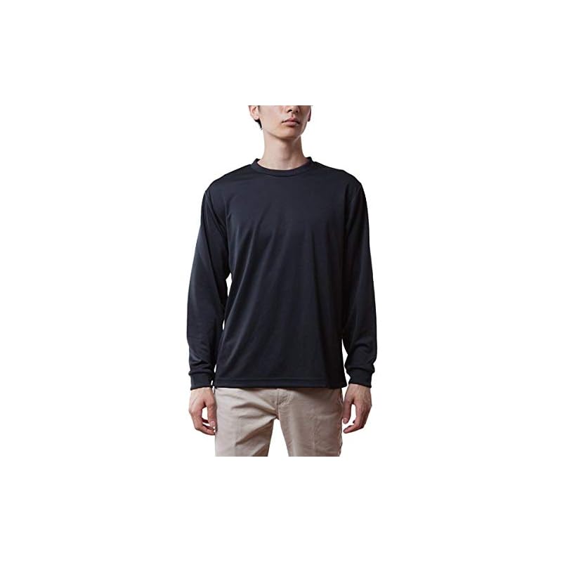 [Glimmer] Long Sleeve 4.4oz ALT Dry Long Sleeve T-Shirt 00304-ALT Men's Black L