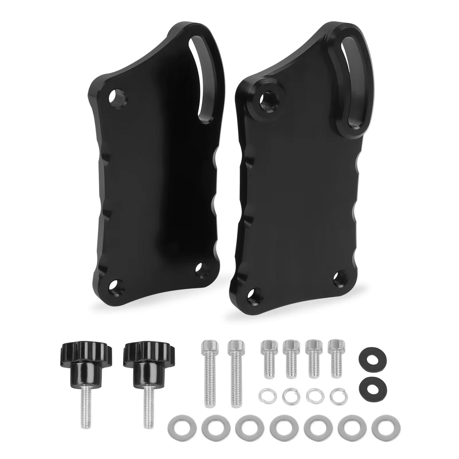 

Windscreen Windshield Risers Adjusters For Kawasaki KLR650 KLR 650 2025-2025 2025 Motorcycle Adjustable Windshield Mount Bracket чёрный