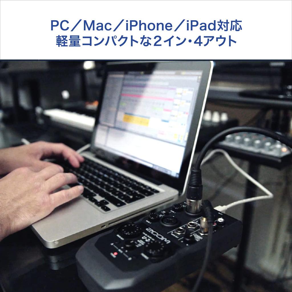 ZOOM Handy Portable Audio Interface with a Extended [Comes 3-year Manufacturer's Warranty] U-24