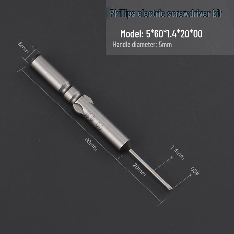 Hardened 5mm Magnetic S2 Steel Phillips Electric Screwdriver Bit Set