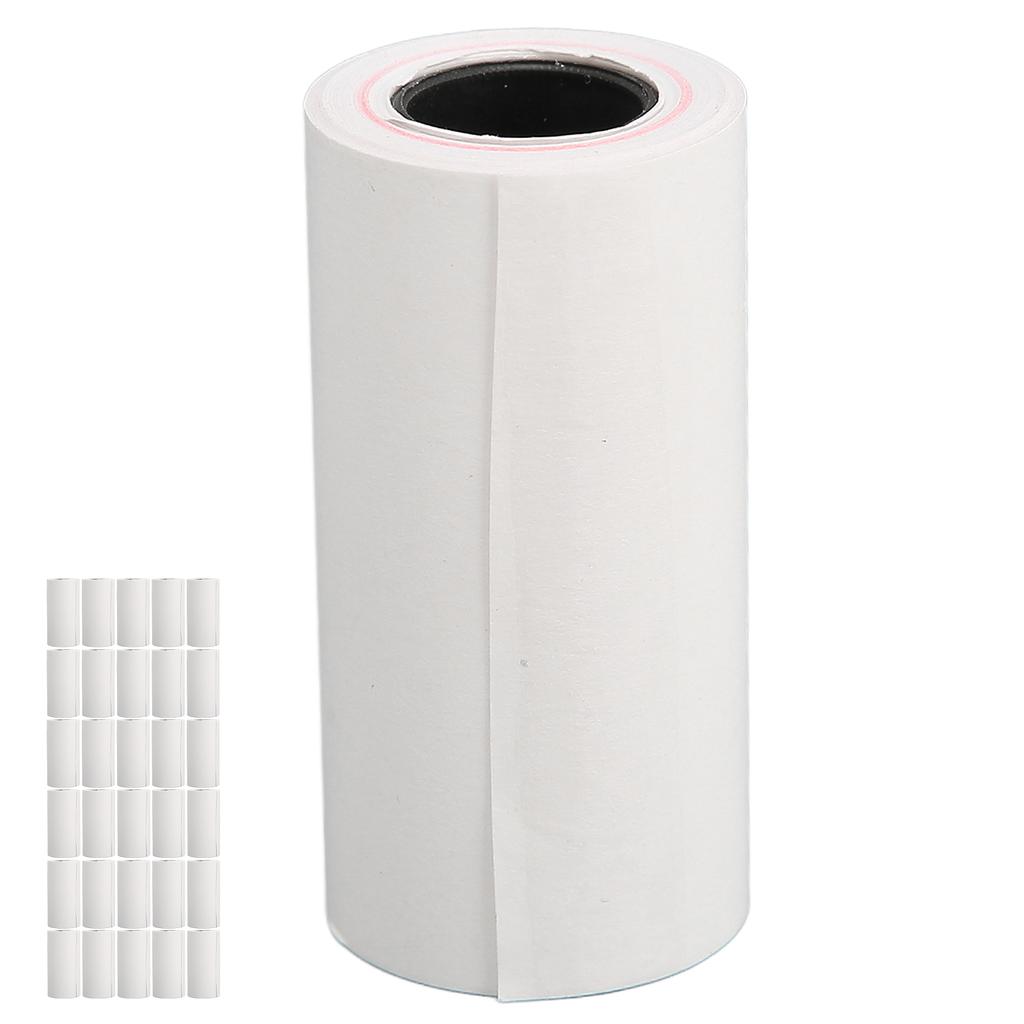 30pcs Thermal Printing Paper 57x30mm Uniform Coating Clear Printing Receipt Printing Label for POS