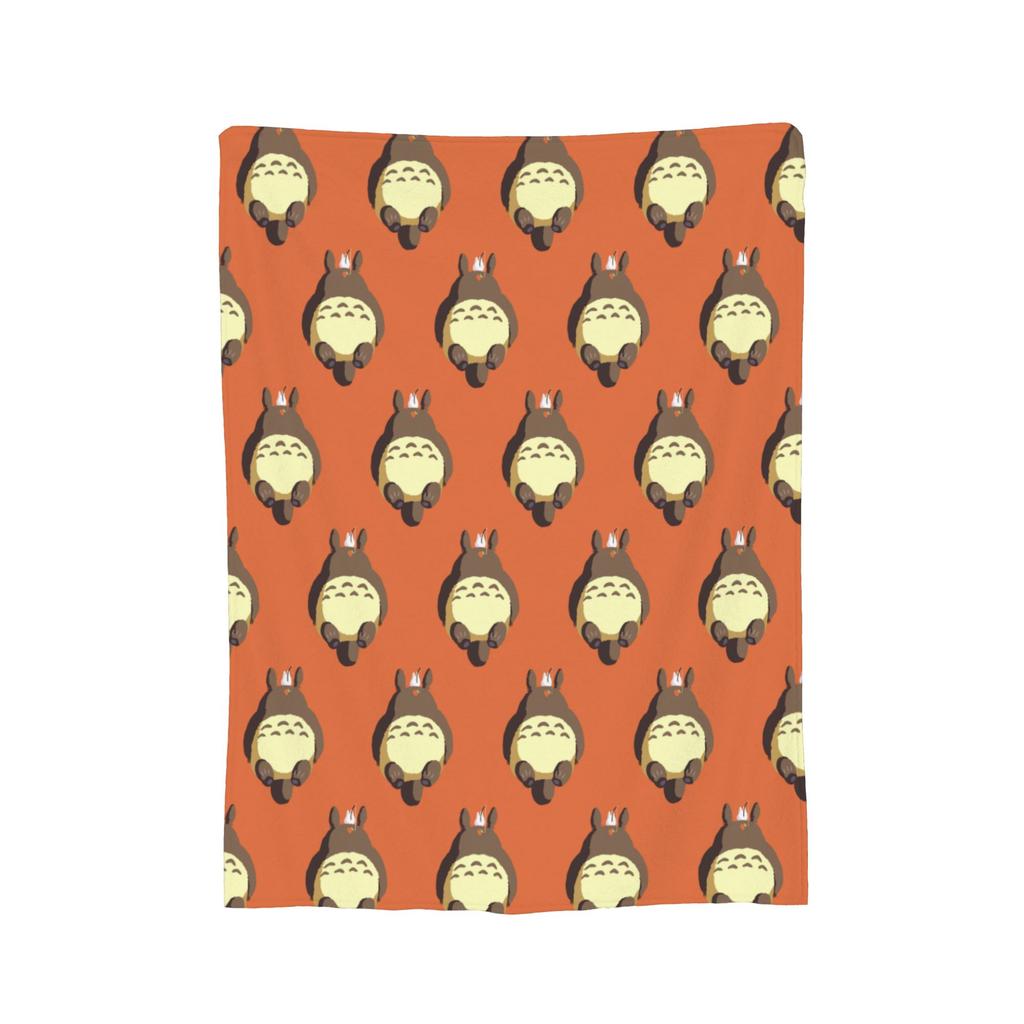 Cute T-Totoros Miyazaki Hayao Blanket Flannel Textile Decor Multi-function Super Soft Throw Blankets for Bed Office Bedspread