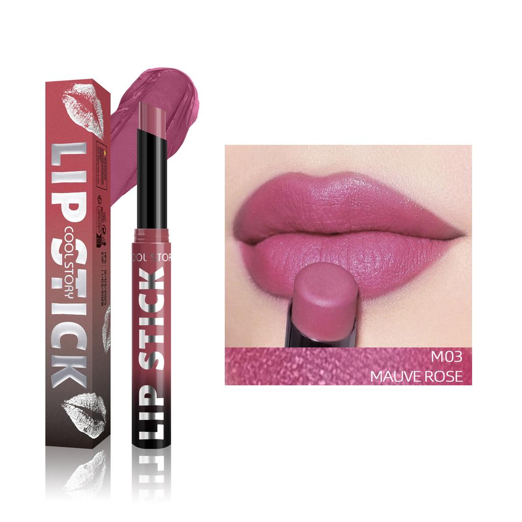 8 Colors Matte Lipstick Pencil Waterproof Long Lasting Non-Stick Cup Lip Stain Tint Beauty Nude Lipstick Pen Makeup Cosmetics