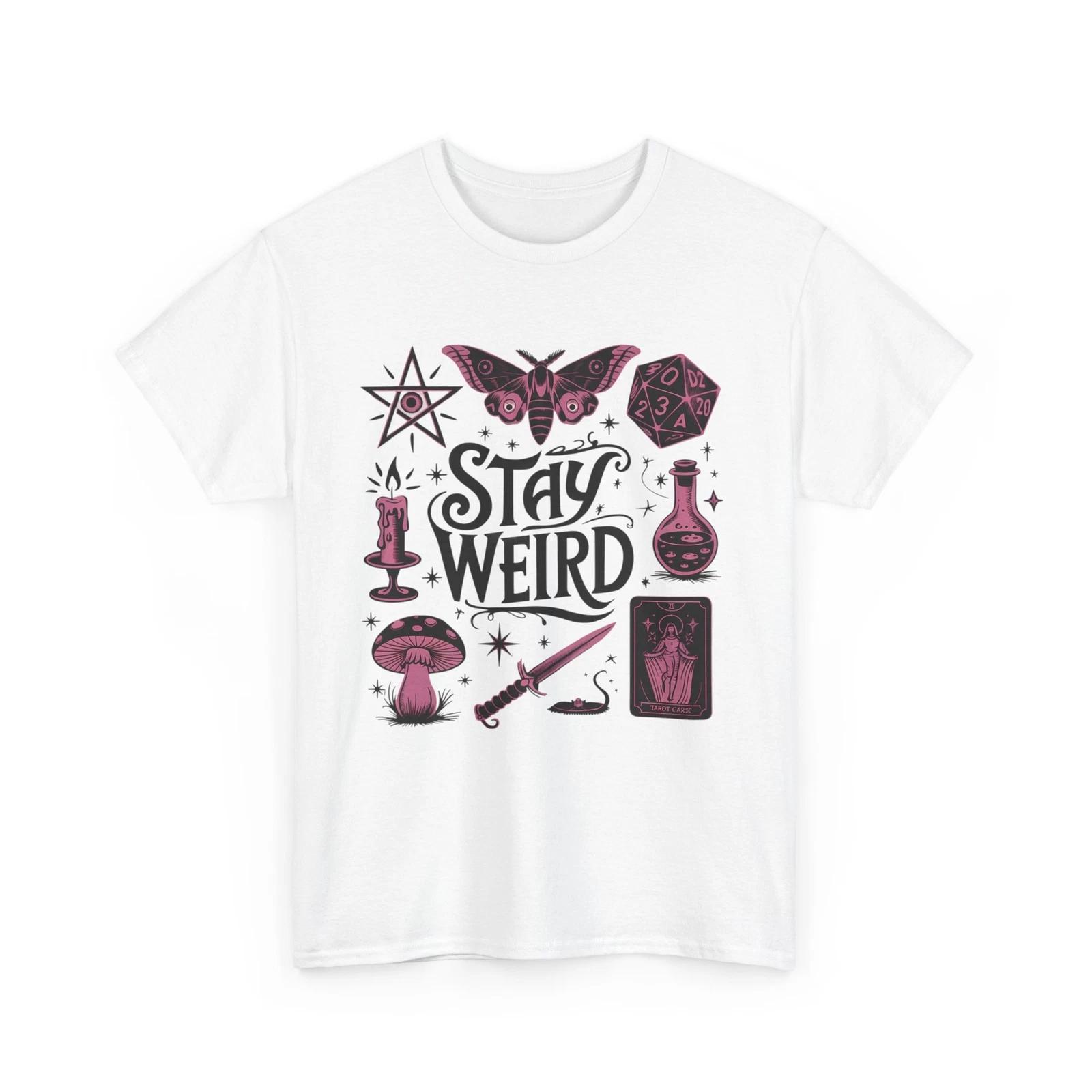 Weird is Cool T-Shirt | Fun & Alternative Graphic Tee | STAY WEIRD Shirt S