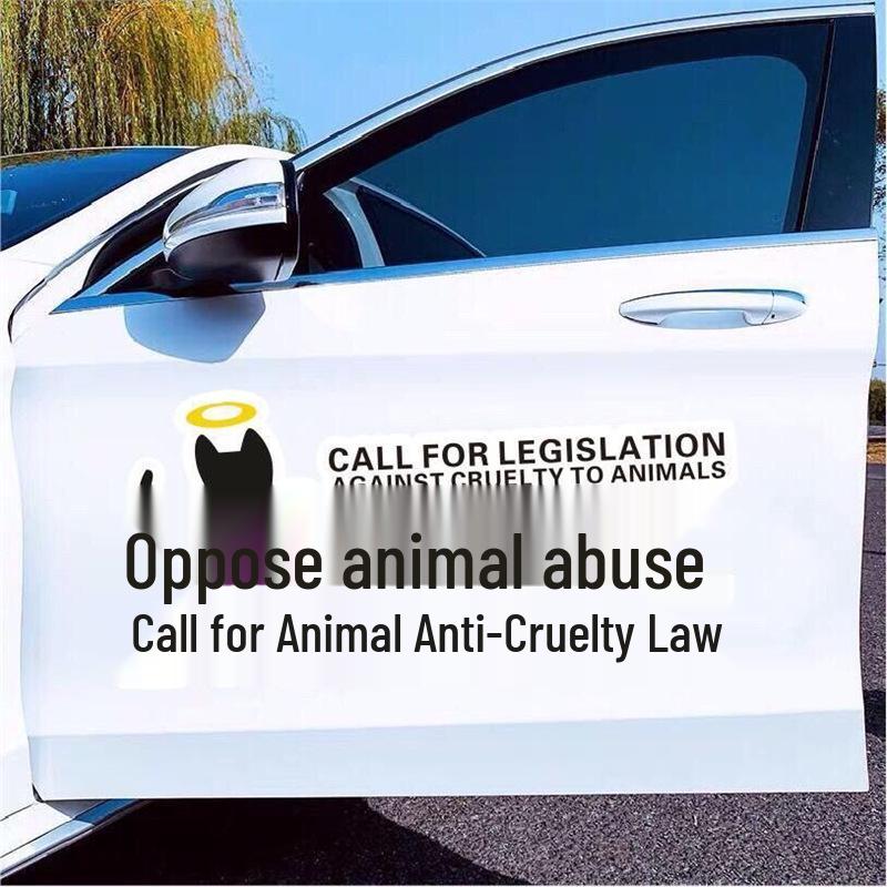 Tierpflege & Tierschutz Positive Energie Autoaufkleber
