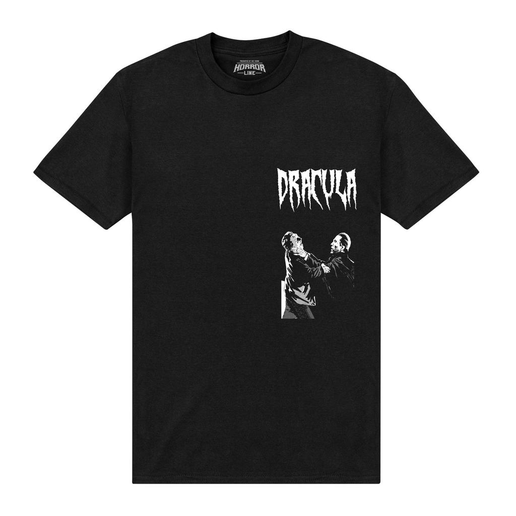 Horror Line Unisex Adult Dracula Choking T-Shirt