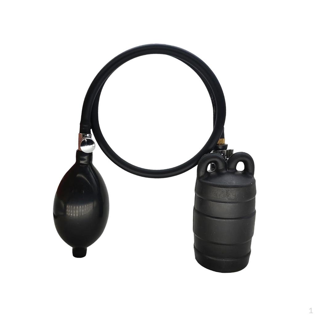 Aufblasbarer Rohrstopfen Sanitärtest Einfach zu bedienen Effektiv, Gummi mit Handball