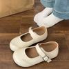 Women's Mary Jane Shoes Spring Autumn Fashion Buckle Strap Vintage Flats Lightweight Comfortable Soft Sole Outdoor Casual Shoes