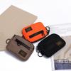 Casual Men's Coin Purse Canvas Zipper Short Wallet Retro Key Holder Small Money Bag Trend Youth Mini Handbag Multifunctional
