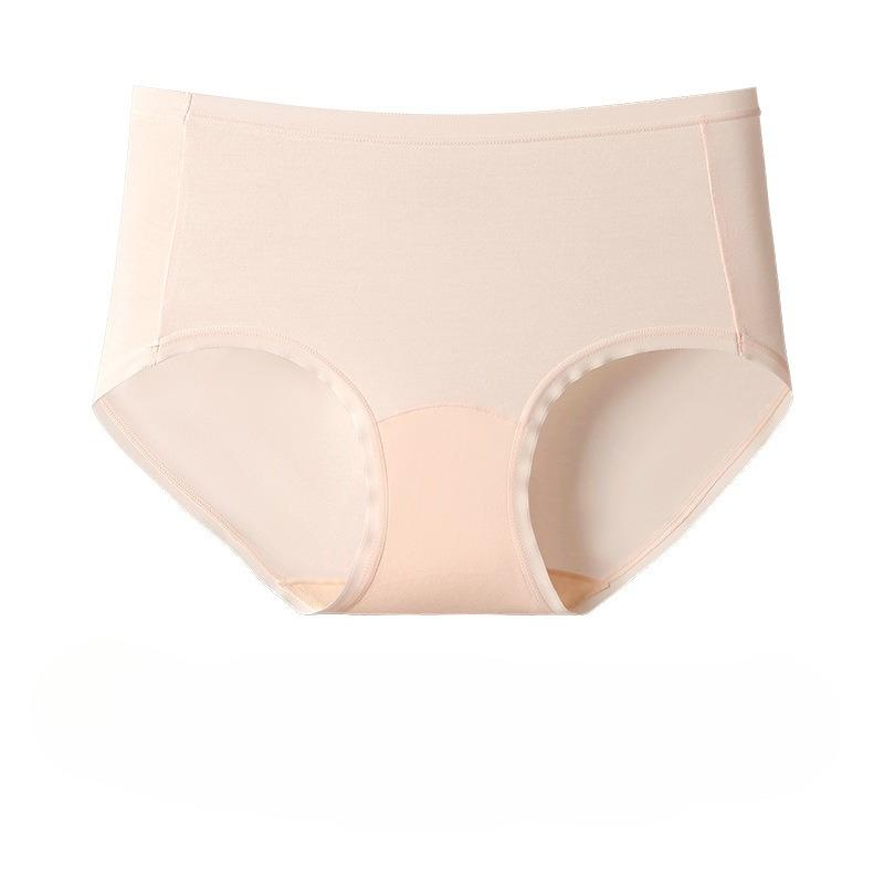 Modal Underwear Women's Medium and High Waist Pure Cotton Extended Crotch New Seamless Breathable Women's Briefs