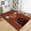 Cartoon Animal Bedside Mat Cute Long Floor Rug For Bedroom Small Sofa Mat Bathrrom Mat Non-slip Doormat Flannel