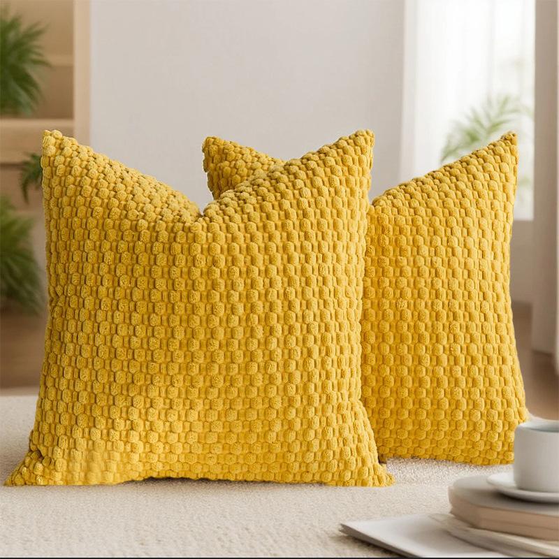 Neues dreidimensionales Kordkissen mit Blasenstruktur Kissen Kissenbezug Wohnzimmer Sofa Rückenlehnenkissenbezug