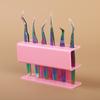 6 8 Holes Eyelash Tweezers Storage Rack Convenient Cosmetics Accessories Makeup Tools Holder Acrylic Nail Tools Organizer
