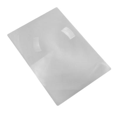 Full Page Magnifying Sheets Optical PVC Magnifying Sheet Easy Carrying for Reading Fine Prints & Light Solar Projects
