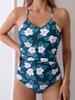Floral One-Piece Slimming Fashion Women's Bikini Swimsuit