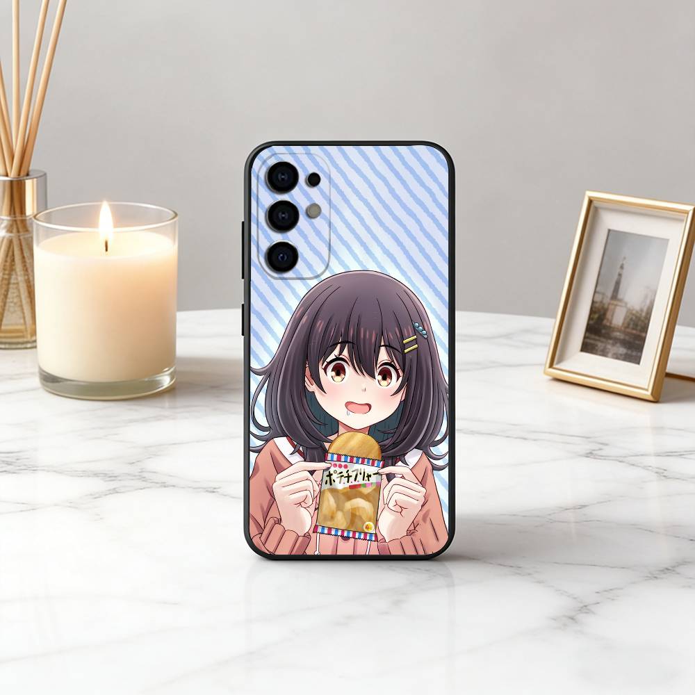 Food for the Soul M-Mako K-Kawai Phone Case Black Silicone Soft For Samsung S25,S24,S21,S22,S23,S30,Ultra,S20,Plus,Fe,Lite