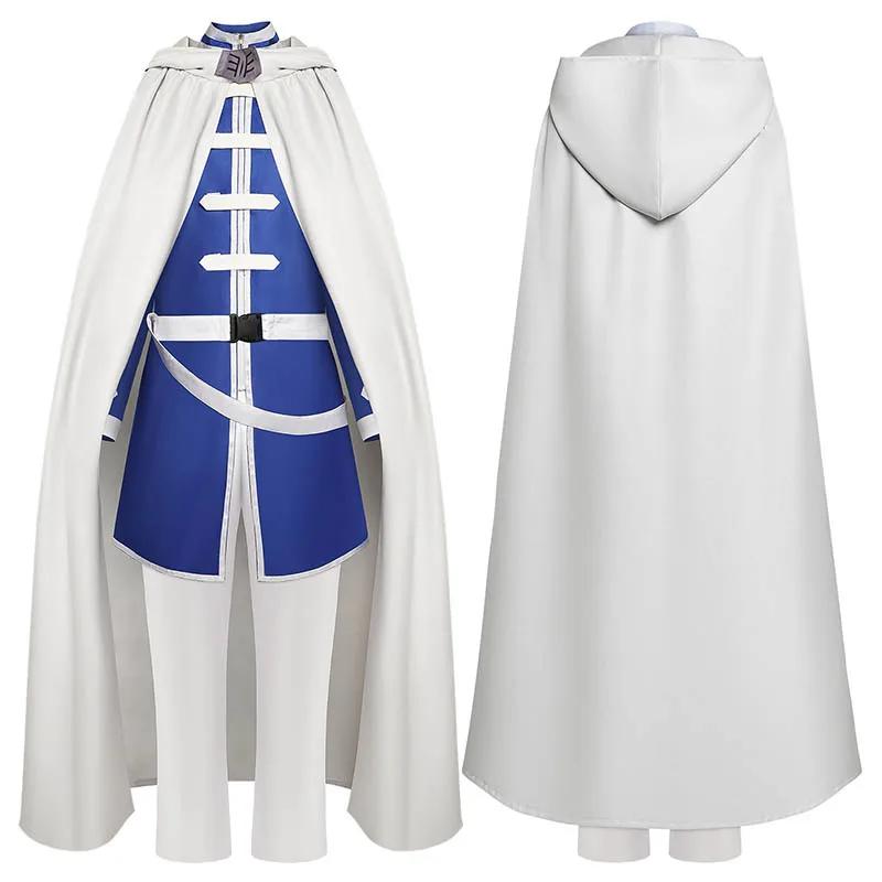 Cosplay Frieren Anime Himmel Suit Outfits With Cloak And Belt For Halloween Party Himmel Costume