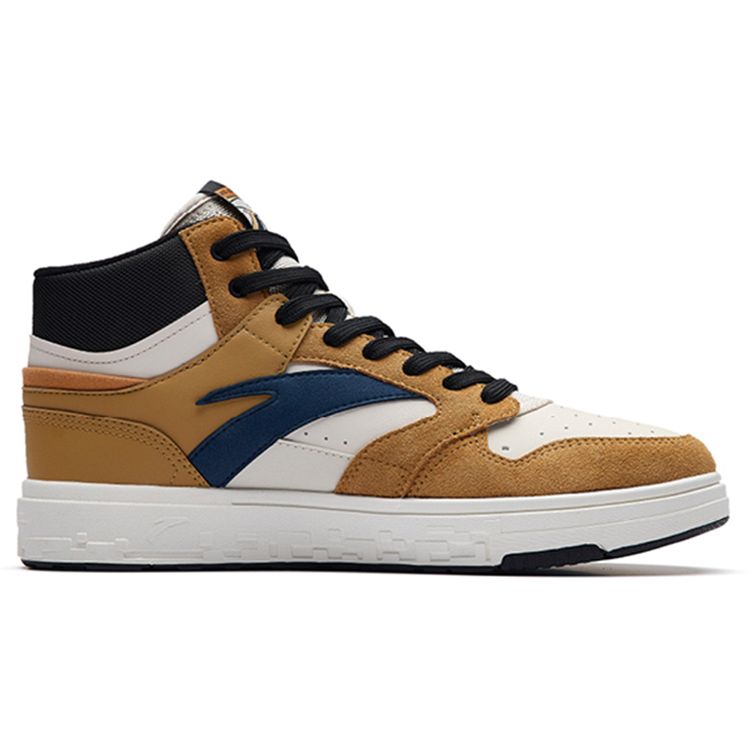 Anta Street Style High-Top Skate Shoes Men Sneakers Black Brown 112238065-3