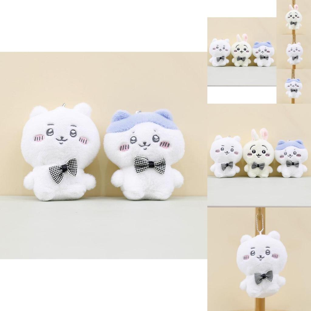 Adorable Plush Bunny Keychain Soft Stuffed Animal Toy With Pp Cotton Filling