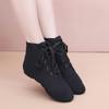 Female's Practice Dance Shoes Dance Sneakers Jazz Dance High-top Grown-up Children's Ballet Shoes  Canvas Jazz Boots Soft-soled Danc