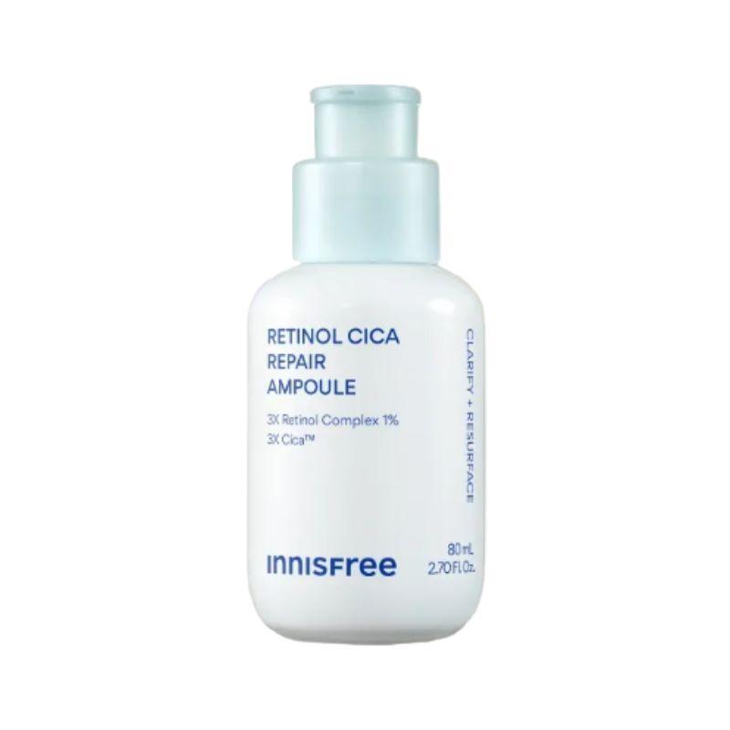 Innisfree NEW Retinol Cica Pore & Blemish Trace Ampoule 80ml – Gentle Retinol Serum for Pore Care, Skin Texture & Barrier Support 1EA