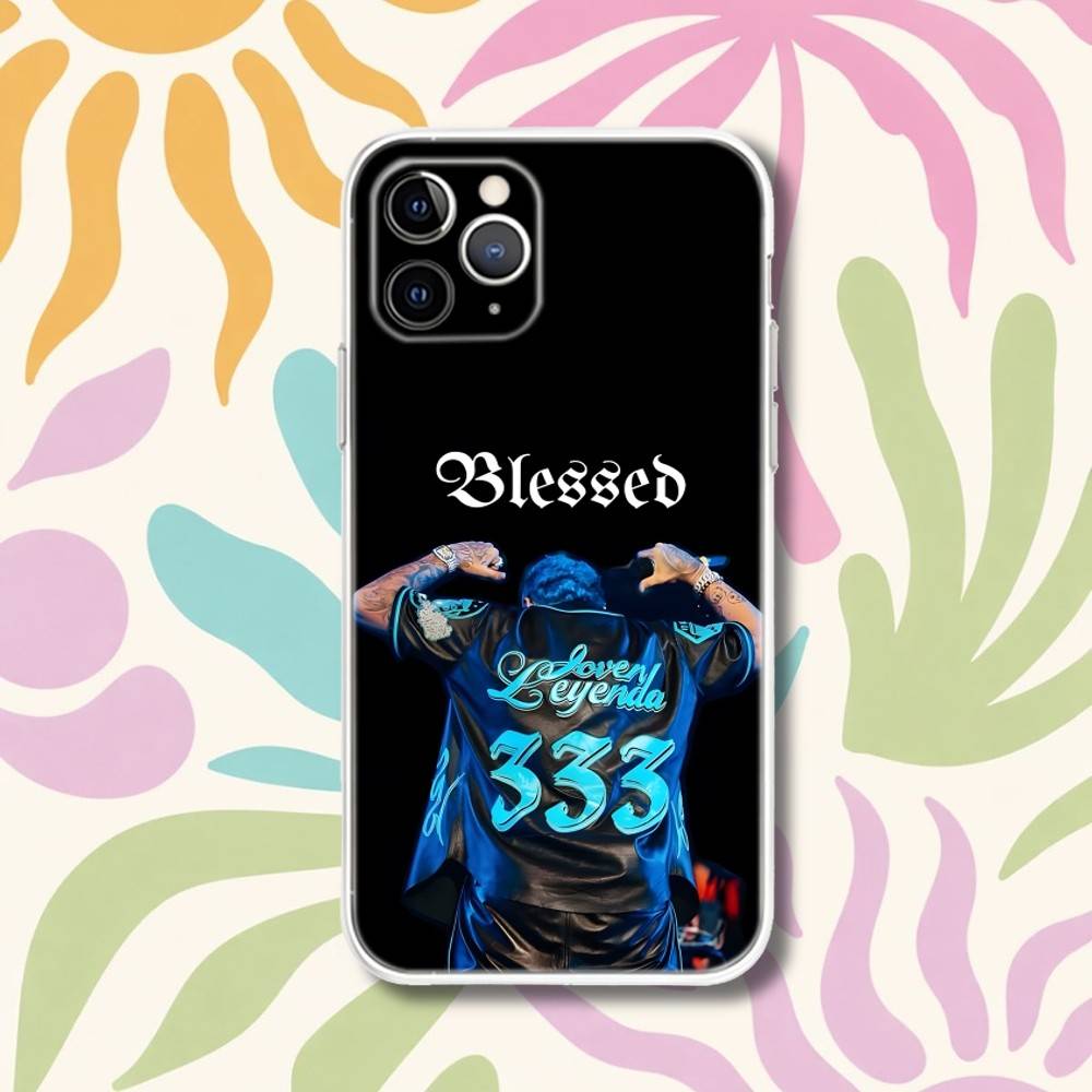 

B-Blessd TRINIDAD BENDITA Transparent Phone Case For iPhone 17,13,15,12,11,14,16 Pro Max Mini 7,8 Plus SE4,17E Air Fundas iPhone12PROMAX