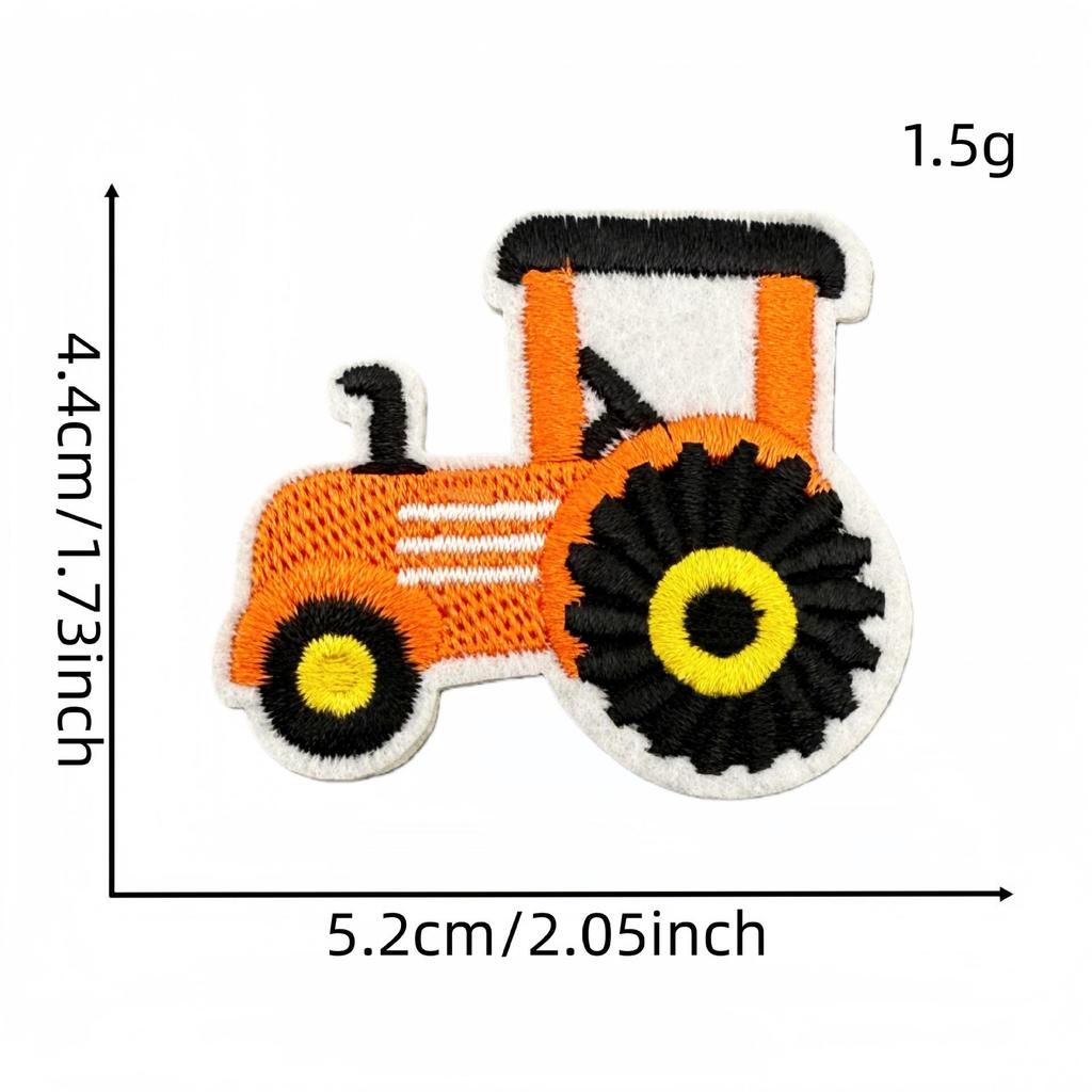 Creative Cartoon Car & Airplane Truck Embroidered Patch for Kids' Clothing Repair