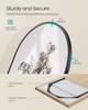 SONGMICS Full Length Mirror, 150 X 40 Cm, Arched Full Body Mirror with Stand, Aluminium Alloy Frame, Tempered Glass, for Bedroom, Living Room