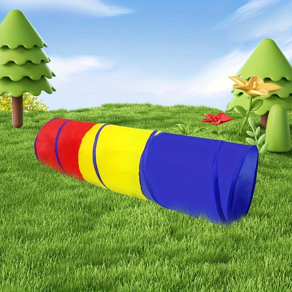Sunshine Rainbow Children's Crawling Tunnel Tube Children's Channel Kindergarten Sensory Training Equipment Drilling Hole Toy Four