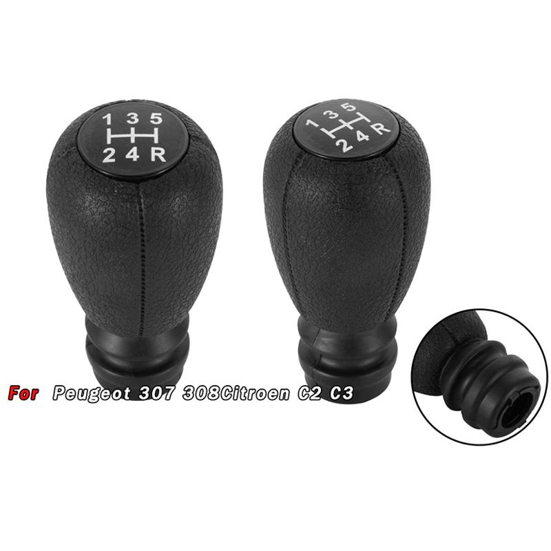 5-Speed Gear Shift Knob for Peugeot 307/308 & Citroen C2/C3 - Car Transmission Lever, Durable Auto Driving Interior Accessories