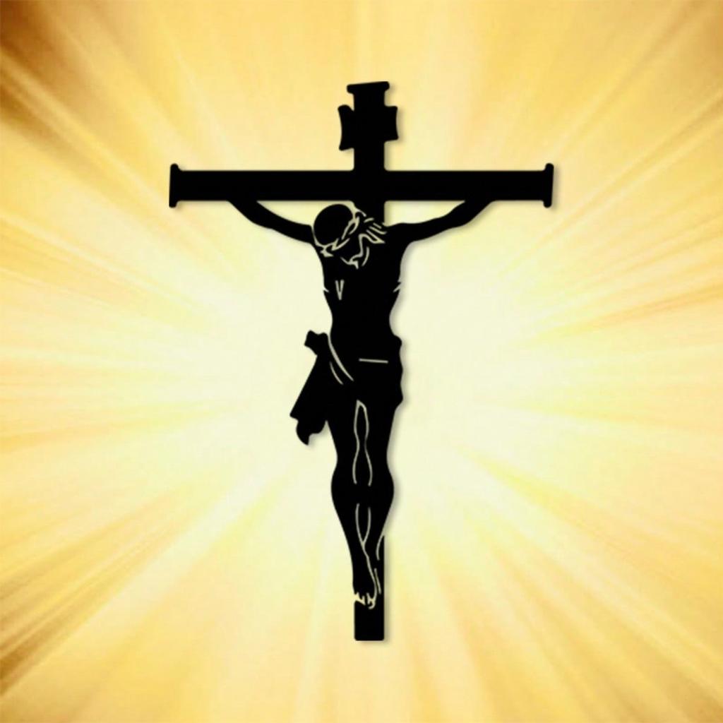 Vintage Metal Wall Cross Christian Iron Sculpture Church Home Faith Decor Gift
