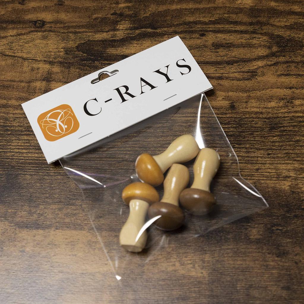 Svamp Ätpinnar Söta och Snygga Trä Bordsduk Kökstillbehör av C-RAYS Stöd, (Set 4)