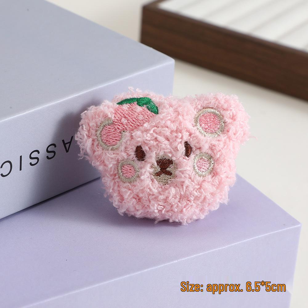 Χαριτωμένο Ιαπωνικό Βελούδινο Αρκουδάκι Καρφίτσα - Κινούμενο Σχέδιο για Τσάντες, Πουλόβερ και Κασκόλ